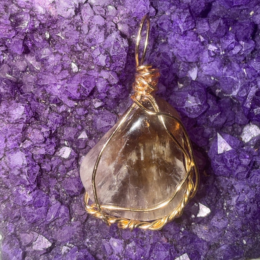RARE Natural Super 7 (Melody Stone) Pendant — High Vibration Crystal Jewelry